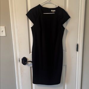 Calvin Klein Black Cap Sleeve Dress